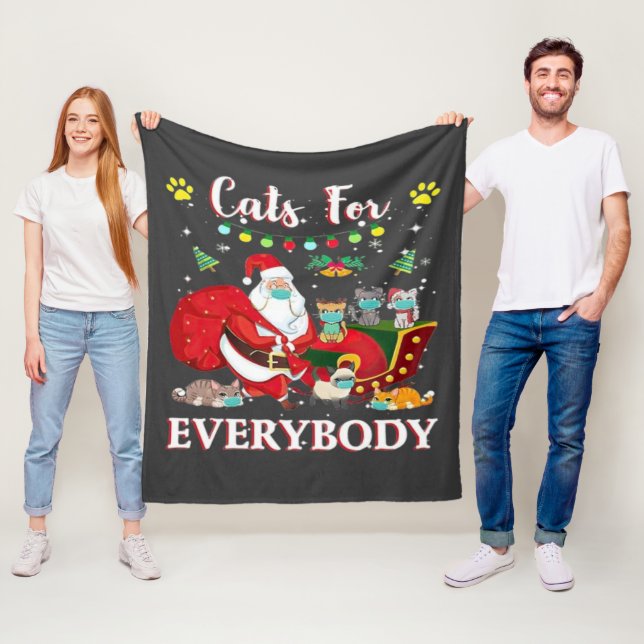 Cats Alla jul Fleecefilt (På plats)