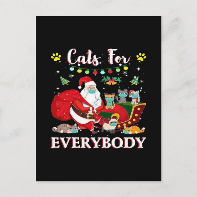 Cats Alla jul Helg Vykort (Framsida)