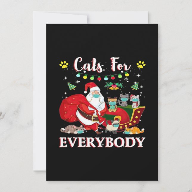Cats Alla jul Inbjudningar (Framsida)