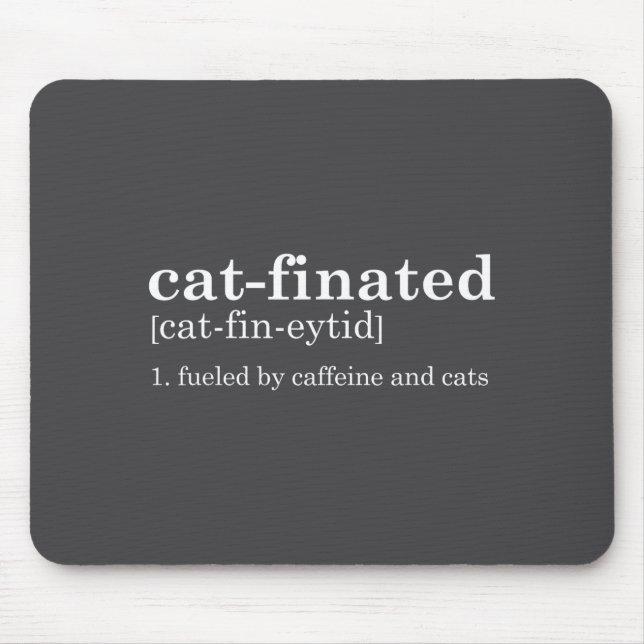 Cats &amp; Coffee Lover Funny Caffeine Quote Coffe Musmatta (Framsidan)