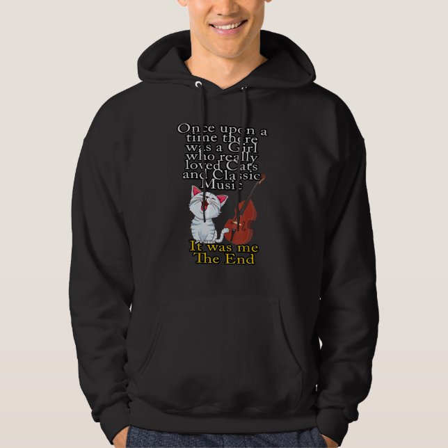 Cats and Classic Music  Once Upon A Time Girl 1 Hoodie (Framsida)