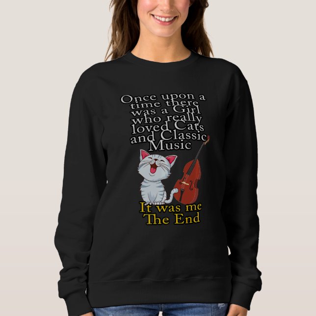 Cats and Classic Music Once Upon A Time Girl 1 T Shirt (Framsida)