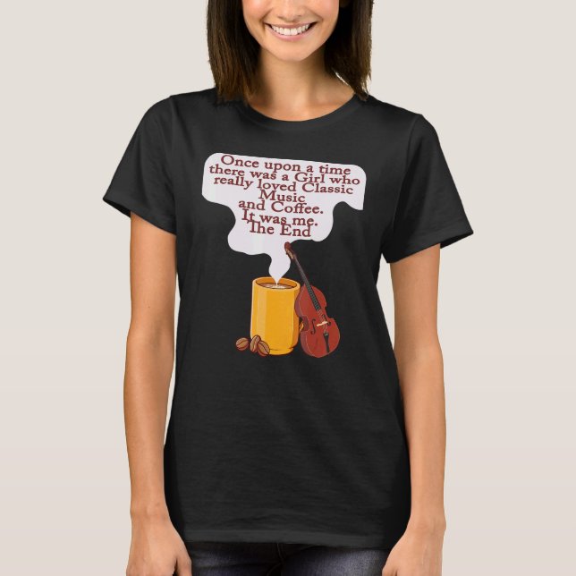 Cats and Classic Music  Once Upon A Time Girl T Shirt (Framsida)