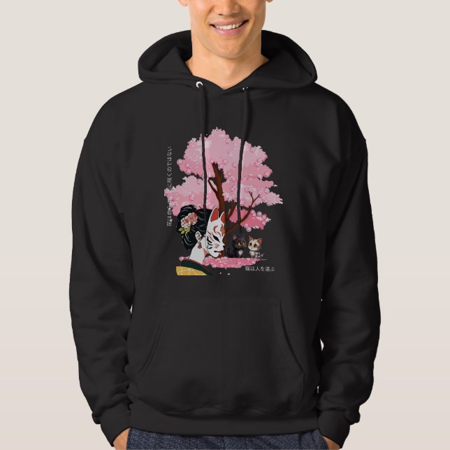 Cats and humans friendship t-shirt hoodie (Framsida)