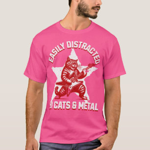 Cats and Metall Fläkt Music Metalhead Heavy Rockst T Shirt