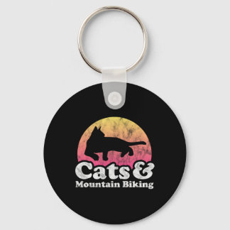 Cats And Mountain Biking Cat And Mountain Bike For Nyckelring