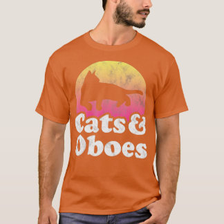 Cats and Oboes Men's or Women's Cat and Oboe T Shirt