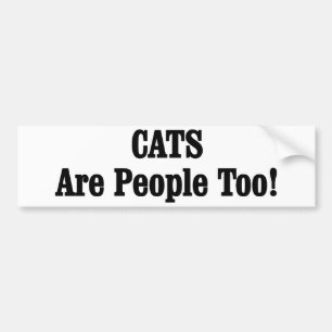 CATS är också människor! Bildekal