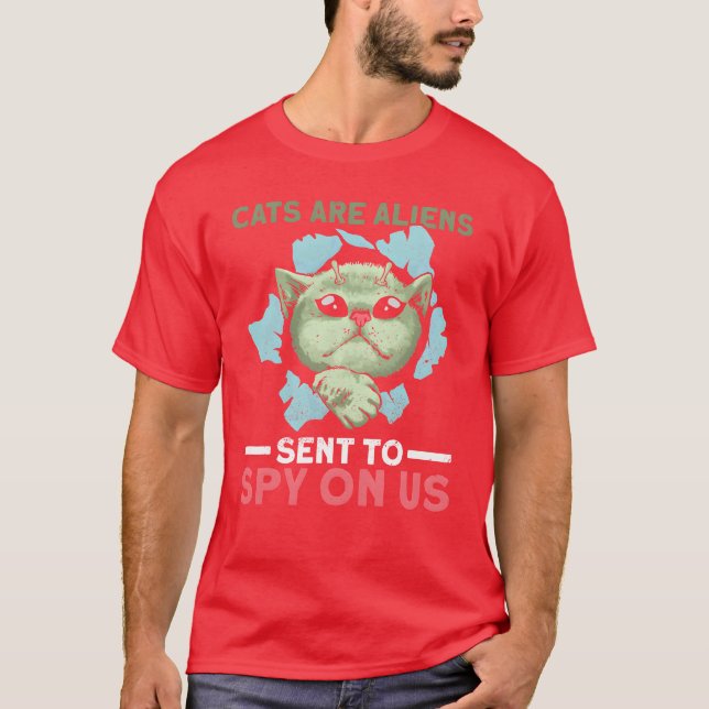 CATS ÄR-UTOMJORDINGARNAS gåva T Shirt (Framsida)