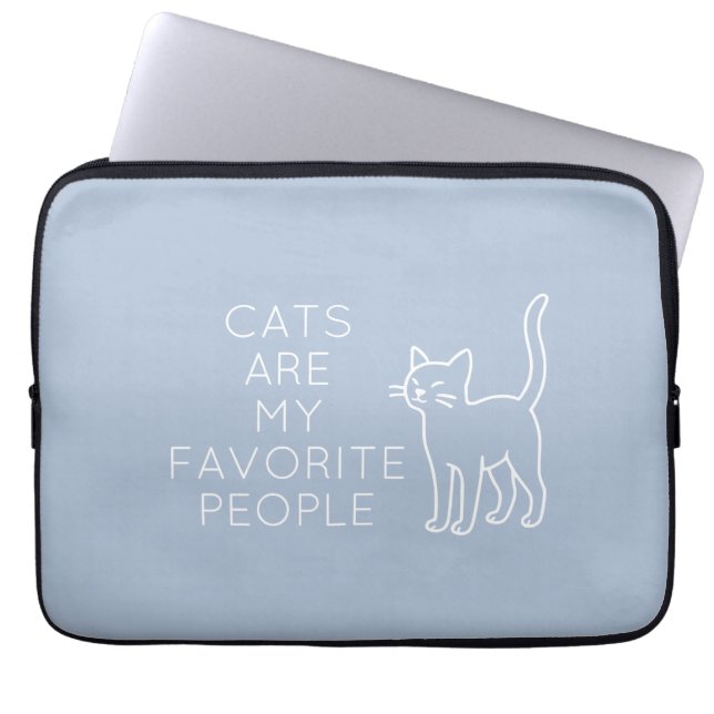 Cats are my favorite people laptop fodral (Framsidan)