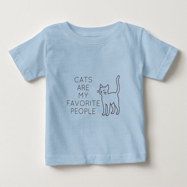 Cats are my favorite people t shirt (Framsida)
