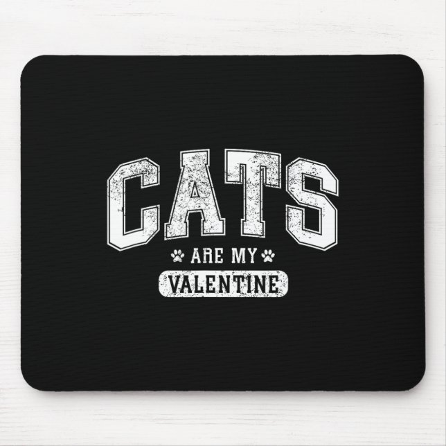 Cats Are My Valentine' Funny Cat Lover Valentine’s Musmatta (Framsidan)