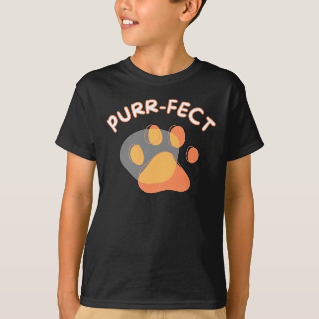 Cats are PURRFECT - Kid's T-Shirt (Framsida)