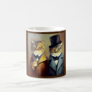 Cats As Holmes och Watson Kaffemugg