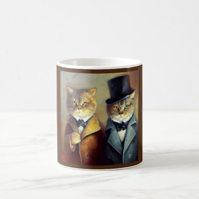 Cats As Holmes och Watson Kaffemugg (Center)