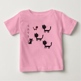 CATS Baby Tutu Bodykostym, Rosa T-shirt