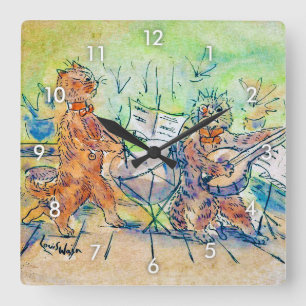 Cats Band, Louis Wain Fyrkantig Klocka