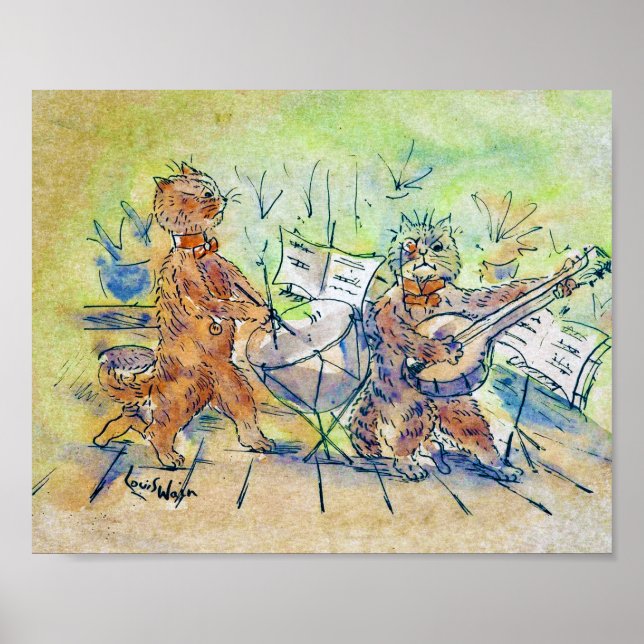 Cats Band, Louis Wain Poster (Framsidan)