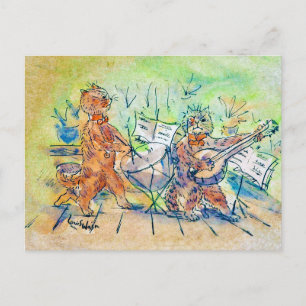 Cats Band, Louis Wain Vykort