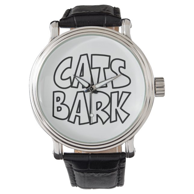 Cats Bark Armbandsur (Framsida)