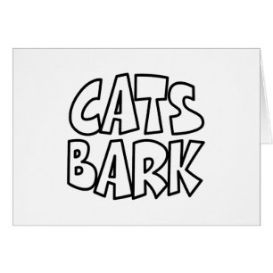 Cats Bark Card Hälsningskort