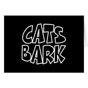 Cats Bark Card Hälsningskort