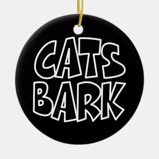 Cats Bark Julgransprydnad Keramik (Framsidan)