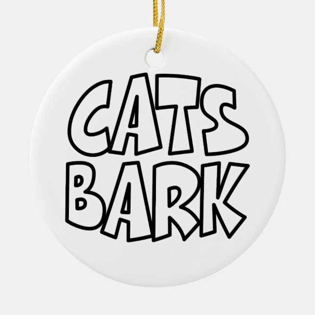 Cats Bark Julgransprydnad Keramik (Framsidan)