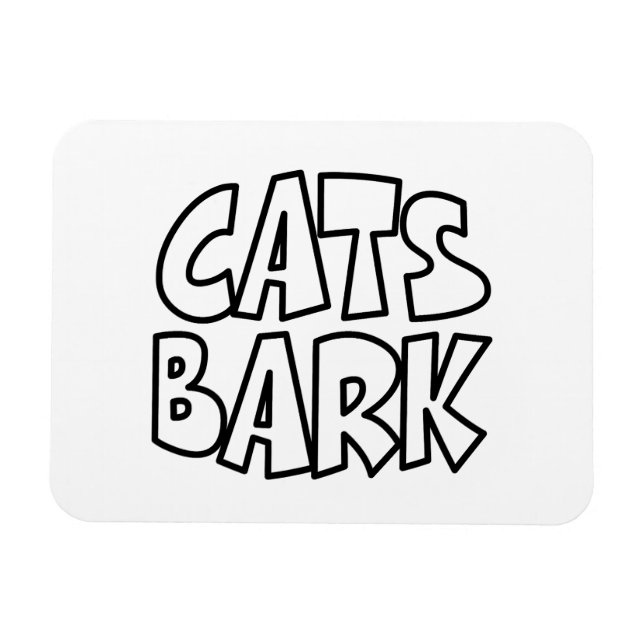 Cats Bark Magnet (Horisontell)
