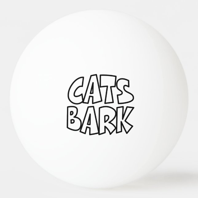 Cats Bark Pingisboll (Framsidan)