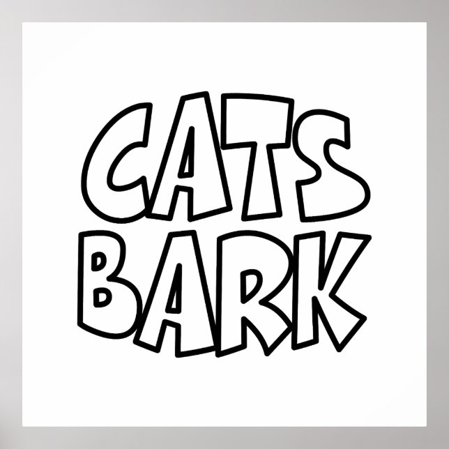 Cats Bark Poster (Framsidan)