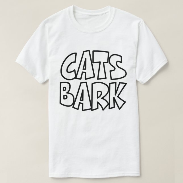 Cats Bark T Shirt (Design framsida)