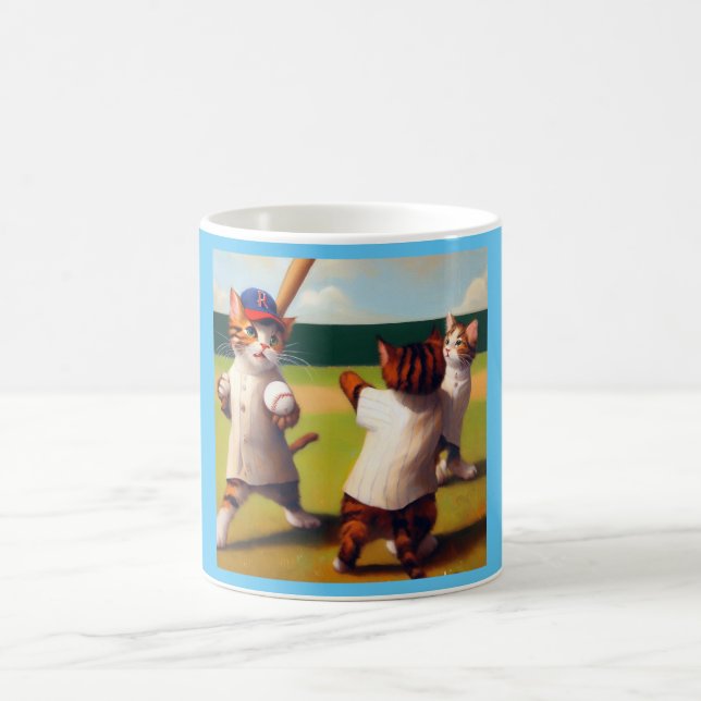 Cats Baseball Kaffemugg (Center)