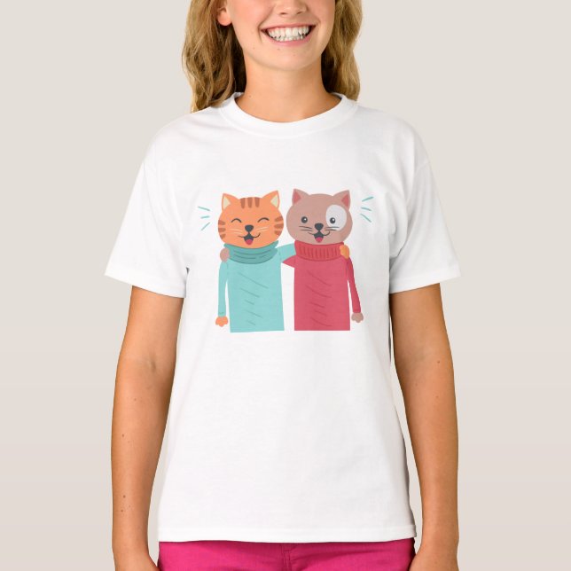 Cats Best Friend T Shirt (Framsida)