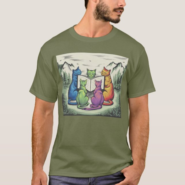 Cats Bok T Shirt (Framsida)