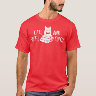 Cats Bokar och Coffee Cute och Funny Cat Lovers T Shirt