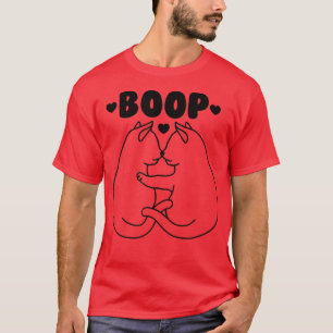 Cats Booping Noses Funny Cat Boop T Shirt