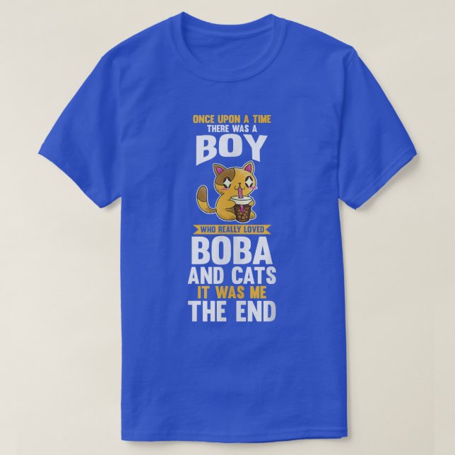 Cats Bubble Tea T Shirt (Design framsida)