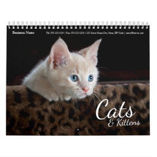 Cats Business Company Corporate Wall Calendar 2024 Kalender