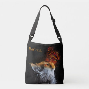 Cats Butterfly Kisses Personlig Namn Axelväska