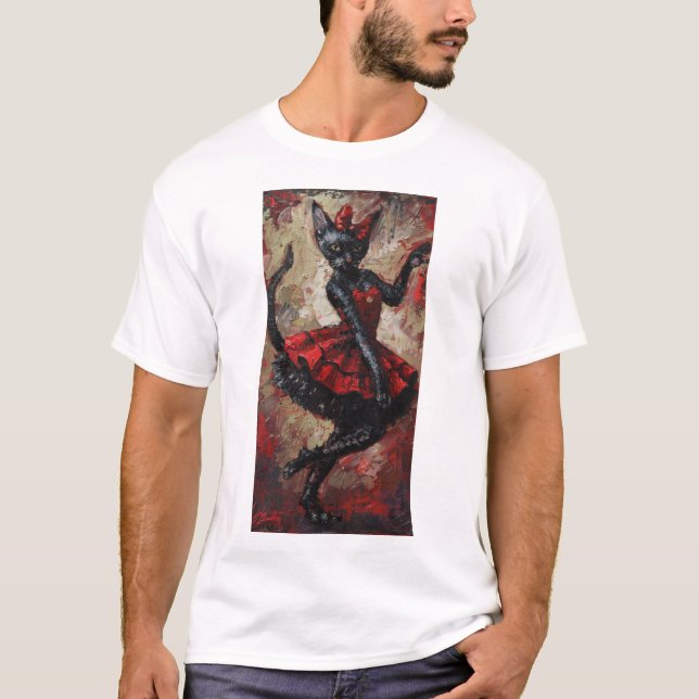 Cats can-can-dansa A3 T-Shirt (Framsida)