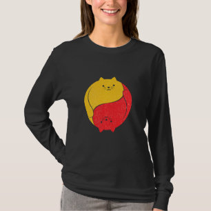 Cats Cat Funny Cute Superskoj Yin Yang Knubbig T Shirt