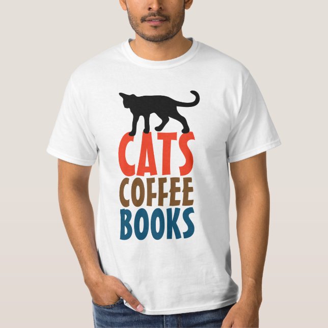 CATS COFFEE BOKAR, CAT T-shirts & hoodies (Framsida)