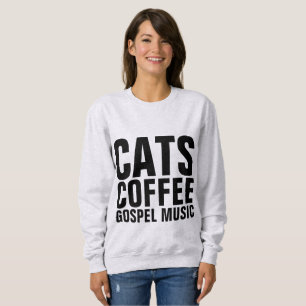 CATS COFFEE GOSPEL MUSIC Christian T-shirts