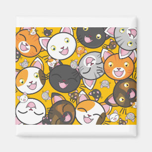 Cats Cute Kattunge Kattunge Kitten Adsible Kattdju Magnet