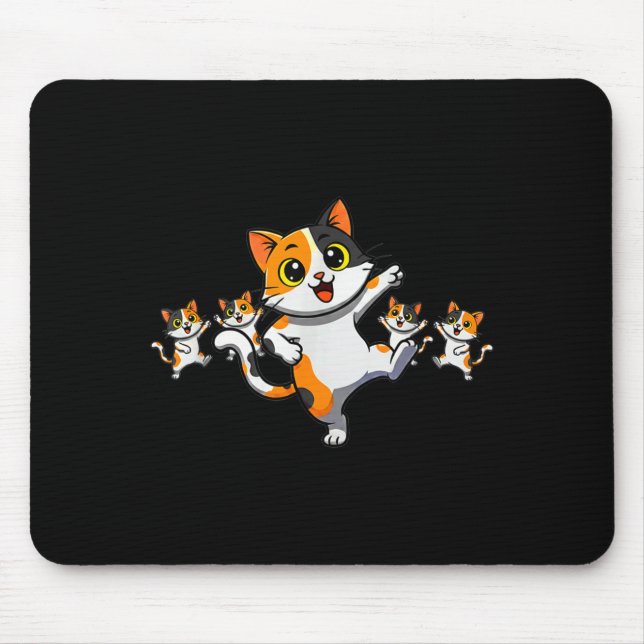 Cats Dancing Funny Cat Lover For Women Kitty Graph Musmatta (Framsidan)