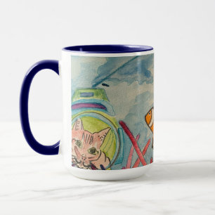 Cats Dyka Watercolor Mugg