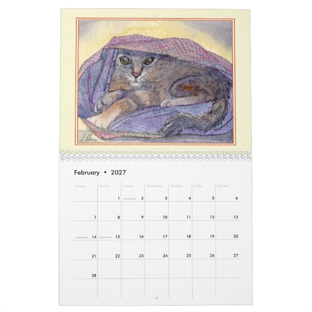 CATS! En katt per månadskalender Kalender (Feb 2027)