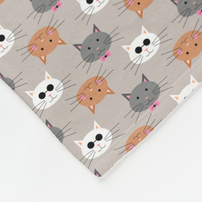 Cats Fleece Blanket (Hörn)