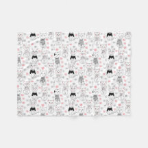 Cats Fleece Blanket